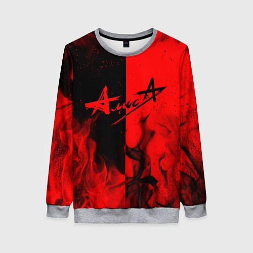 Женский свитшот АлисА / 3D-Меланж – фото 1