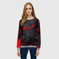 Свитшот женский АлисА, цвет: 3D-меланж — фото 2