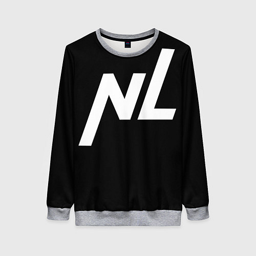 Женский свитшот NL logo / 3D-Меланж – фото 1