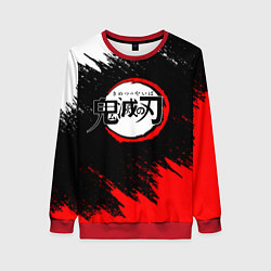 Свитшот женский KIMETSU NO YAIBA, цвет: 3D-красный