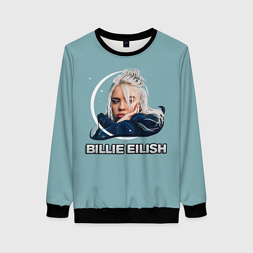 Женский свитшот BILLIE EILISH / 3D-Черный – фото 1