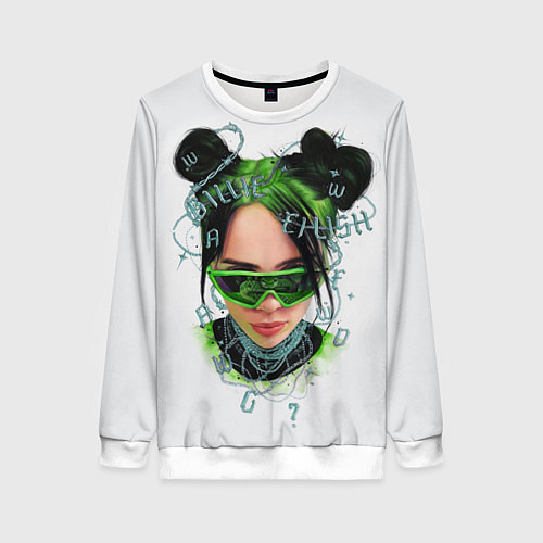 Женский свитшот BILLIE EILISH / 3D-Белый – фото 1