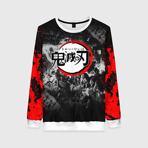 Женский свитшот KIMETSU NO YAIBA / 3D-Белый – фото 1