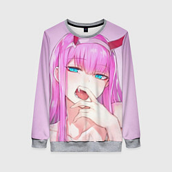 Свитшот женский Ahegao, цвет: 3D-меланж