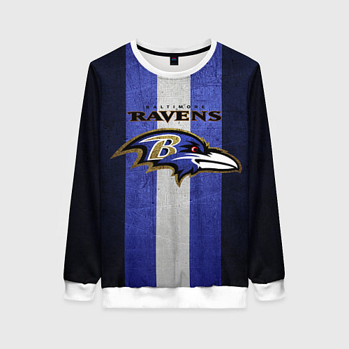 Женский свитшот Baltimore Ravens / 3D-Белый – фото 1