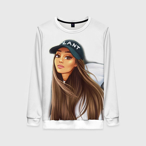 Женский свитшот Ariana Grande Ариана Гранде / 3D-Белый – фото 1