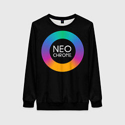 Свитшот женский NEO CHROME, цвет: 3D-черный