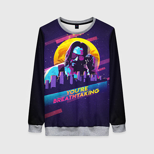 Женский свитшот You Are Breathtaking! / 3D-Меланж – фото 1