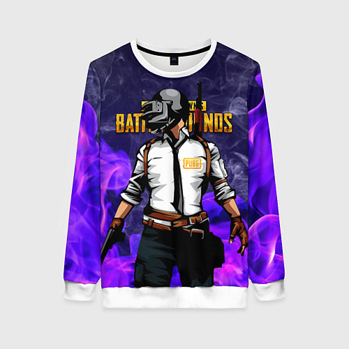 Женский свитшот PUBG / 3D-Белый – фото 1