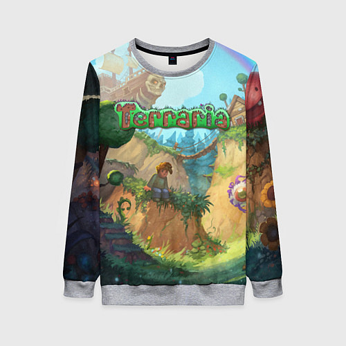 Женский свитшот Terraria / 3D-Меланж – фото 1