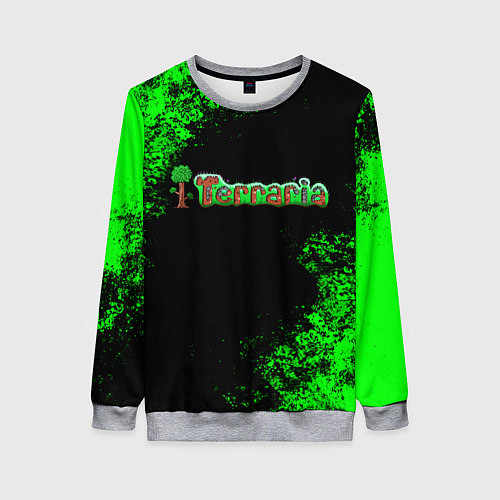 Женский свитшот Terraria / 3D-Меланж – фото 1