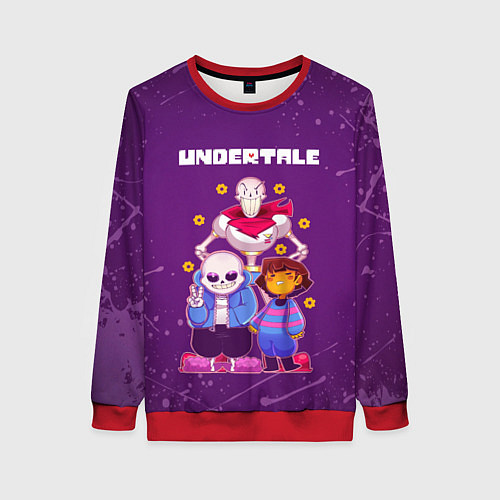 Женский свитшот UNDERTALE / 3D-Красный – фото 1