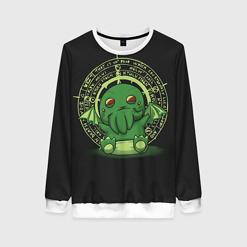 Женский свитшот Ктулху / 3D-Белый – фото 1
