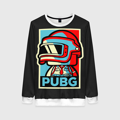 Женский свитшот PUBG / 3D-Белый – фото 1