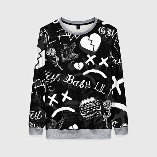 Женский свитшот LIL PEEP / 3D-Меланж – фото 1