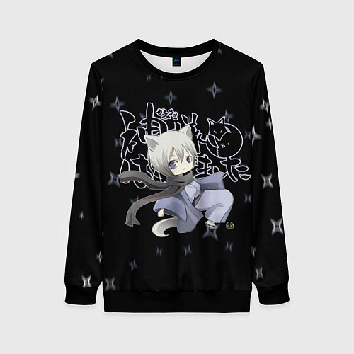 Женский свитшот ОЧЕНЬ ПРИЯТНО БОГ! / 3D-Черный – фото 1