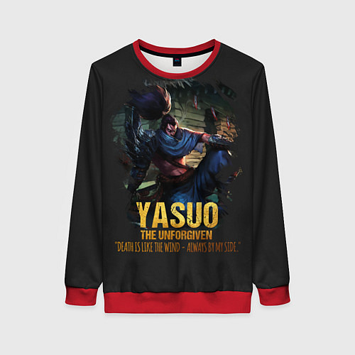 Женский свитшот Yasuo / 3D-Красный – фото 1