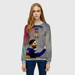Свитшот женский Messi, цвет: 3D-меланж — фото 2
