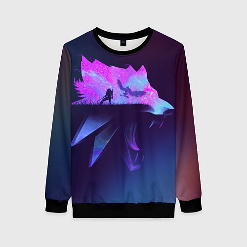 Женский свитшот The Witcher / 3D-Черный – фото 1