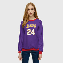 Свитшот женский Los Angeles Lakers Kobe Brya, цвет: 3D-красный — фото 2