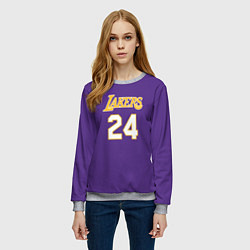 Свитшот женский Los Angeles Lakers Kobe Brya, цвет: 3D-меланж — фото 2