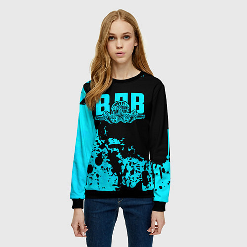 Женский свитшот ВДВ / 3D-Черный – фото 3