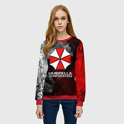 Свитшот женский UMBRELLA CORP, цвет: 3D-красный — фото 2