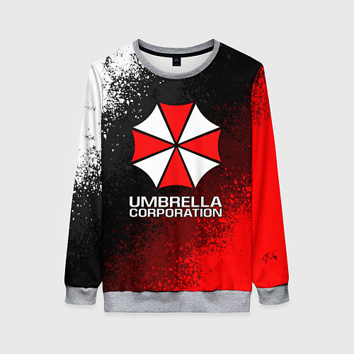 Женский свитшот UMBRELLA CORP / 3D-Меланж – фото 1