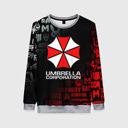 Свитшот женский RESIDENT EVIL UMBRELLA CORP, цвет: 3D-меланж