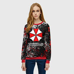Свитшот женский UMBRELLA CORP, цвет: 3D-красный — фото 2
