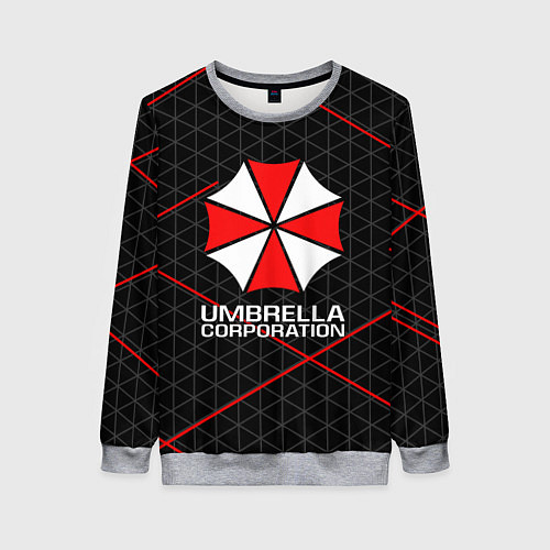 Женский свитшот UMBRELLA CORP / 3D-Меланж – фото 1