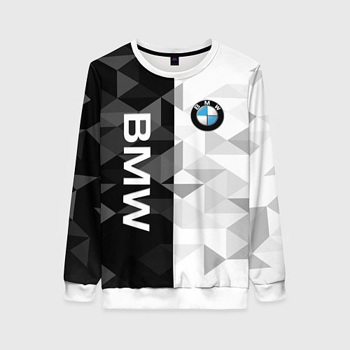 Женский свитшот BMW / 3D-Белый – фото 1