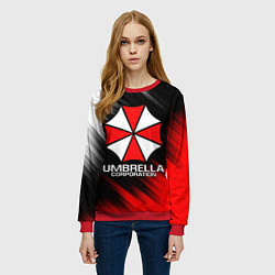 Свитшот женский UMBRELLA CORP, цвет: 3D-красный — фото 2