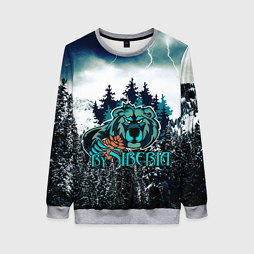 Женский свитшот Сибирь / 3D-Меланж – фото 1