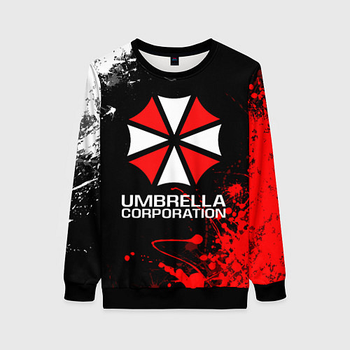 Женский свитшот UMBRELLA CORPORATION / 3D-Черный – фото 1