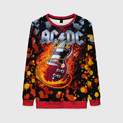 Свитшот женский ACDC, цвет: 3D-красный