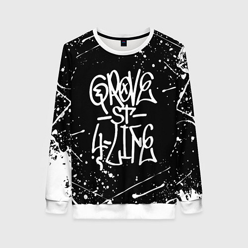 Женский свитшот GROVE STREET GTA / 3D-Белый – фото 1