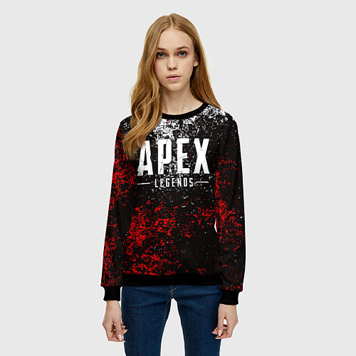 Женский свитшот APEX LEGENDS / 3D-Черный – фото 3