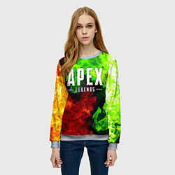 Свитшот женский APEX LEGENDS, цвет: 3D-меланж — фото 2