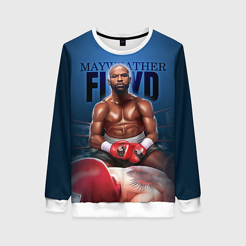 Женский свитшот Mayweather / 3D-Белый – фото 1