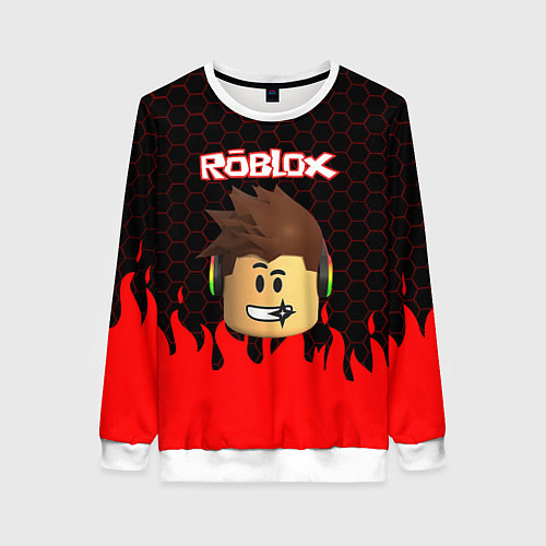 Женский свитшот ROBLOX / 3D-Белый – фото 1