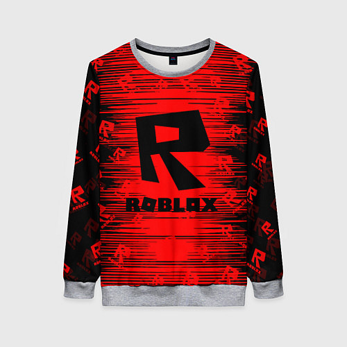 Женский свитшот Roblox / 3D-Меланж – фото 1
