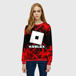 Свитшот женский Roblox, цвет: 3D-красный — фото 2