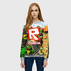 Свитшот женский ROBLOX, цвет: 3D-меланж — фото 2