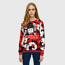Свитшот женский ROBLOX, цвет: 3D-красный — фото 2