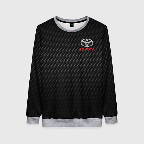 Женский свитшот TOYOTA / 3D-Меланж – фото 1