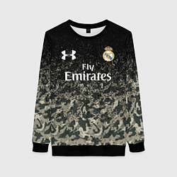 Свитшот женский Real Madrid, цвет: 3D-черный