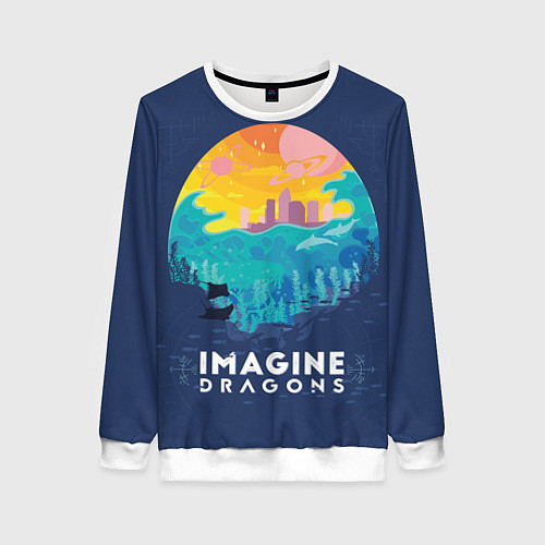 Женский свитшот Imagine Dragons / 3D-Белый – фото 1