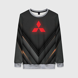 Свитшот женский MITSUBISHI, цвет: 3D-меланж