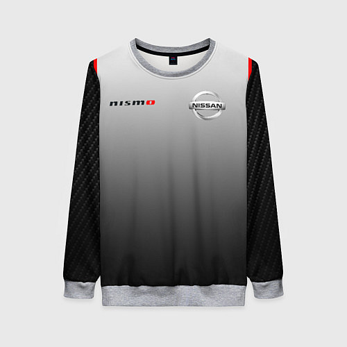 Женский свитшот NISSAN NISMO / 3D-Меланж – фото 1